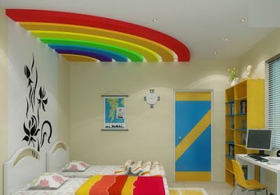 Children Bedroom False Ceiling Woody Uncle Sam